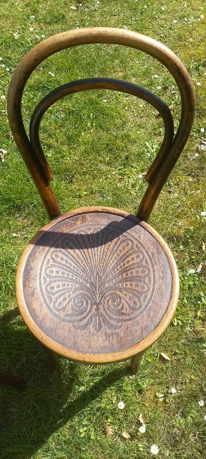 Pair of Thonet bistro chairs