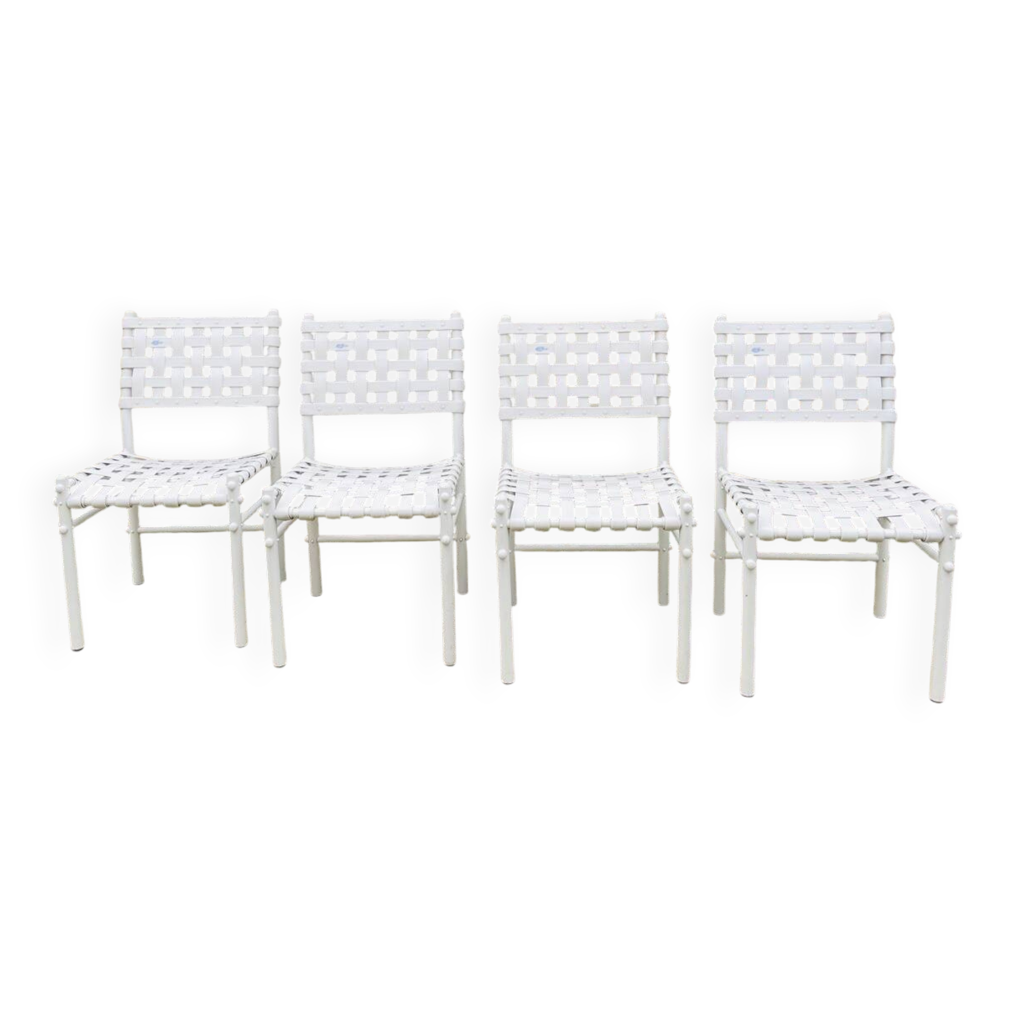 4 chaises tressées triconfort, circa 1970
