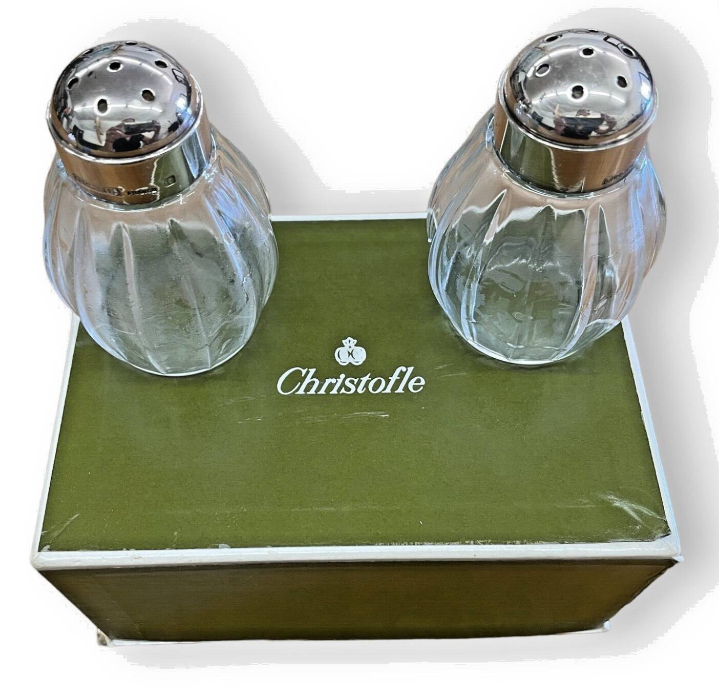 Christofle ball model salt and pepper shaker