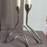 Pair of twisted candlesticks