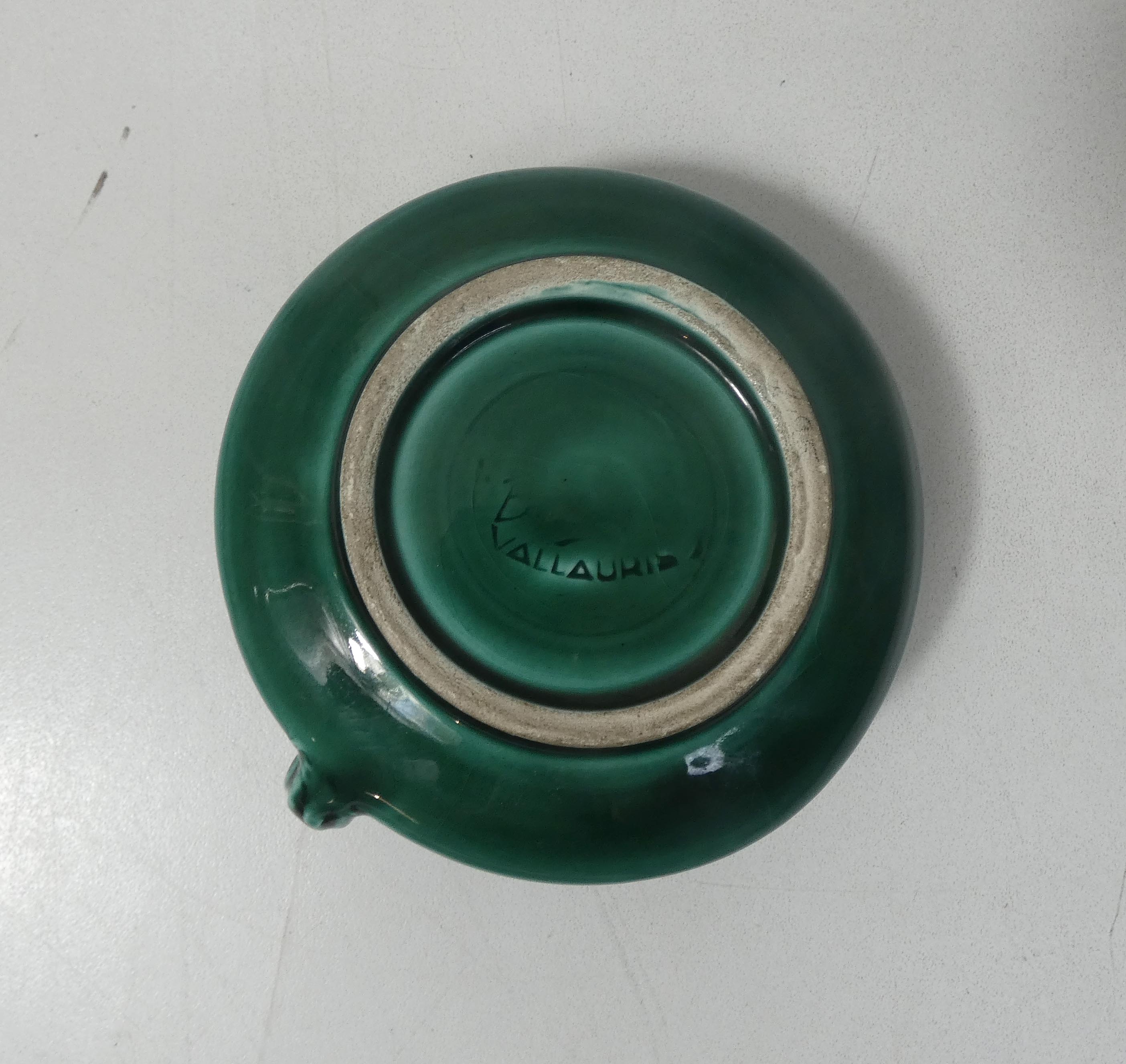 Vallauris faience candle holder