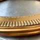 Large antique oval frame gilded wood 46  cm x 40 cm