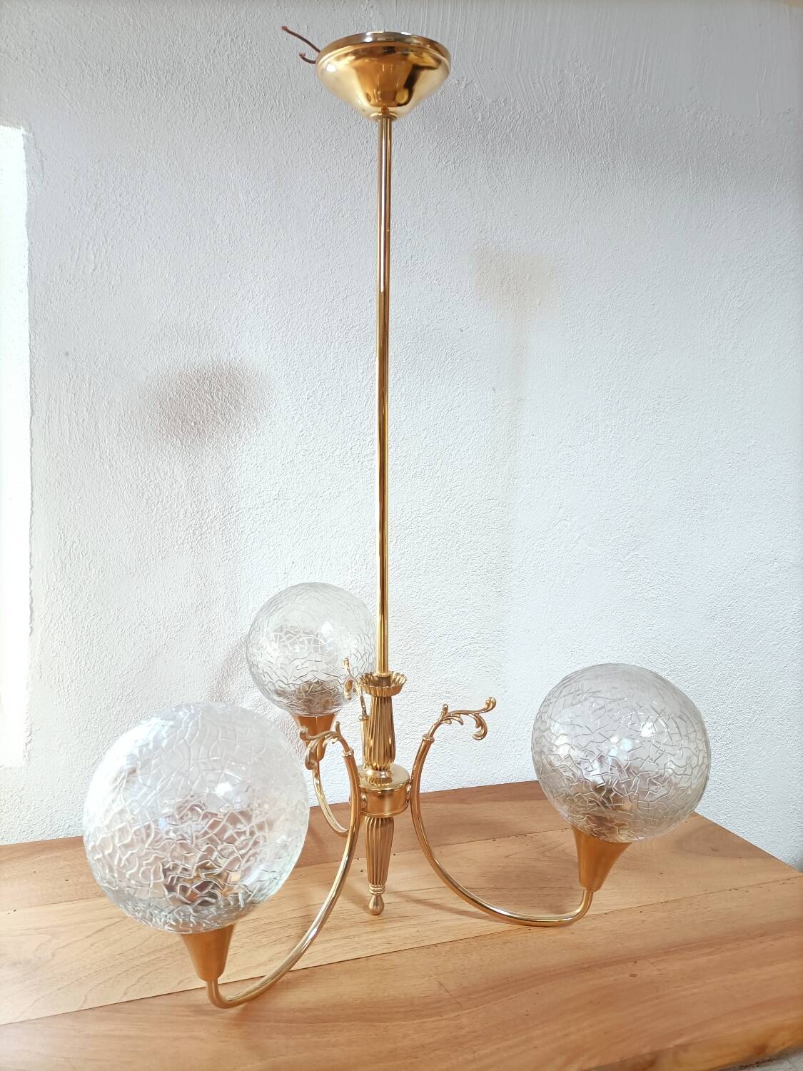 Lustre vintage 3 globes