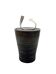 Mid-century style dark green ceramic vase, Gabriele Bucci Italy ca. 2000s