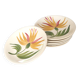 6 Longchamp flower decor plates