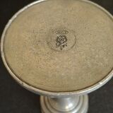 Pewter candle holder