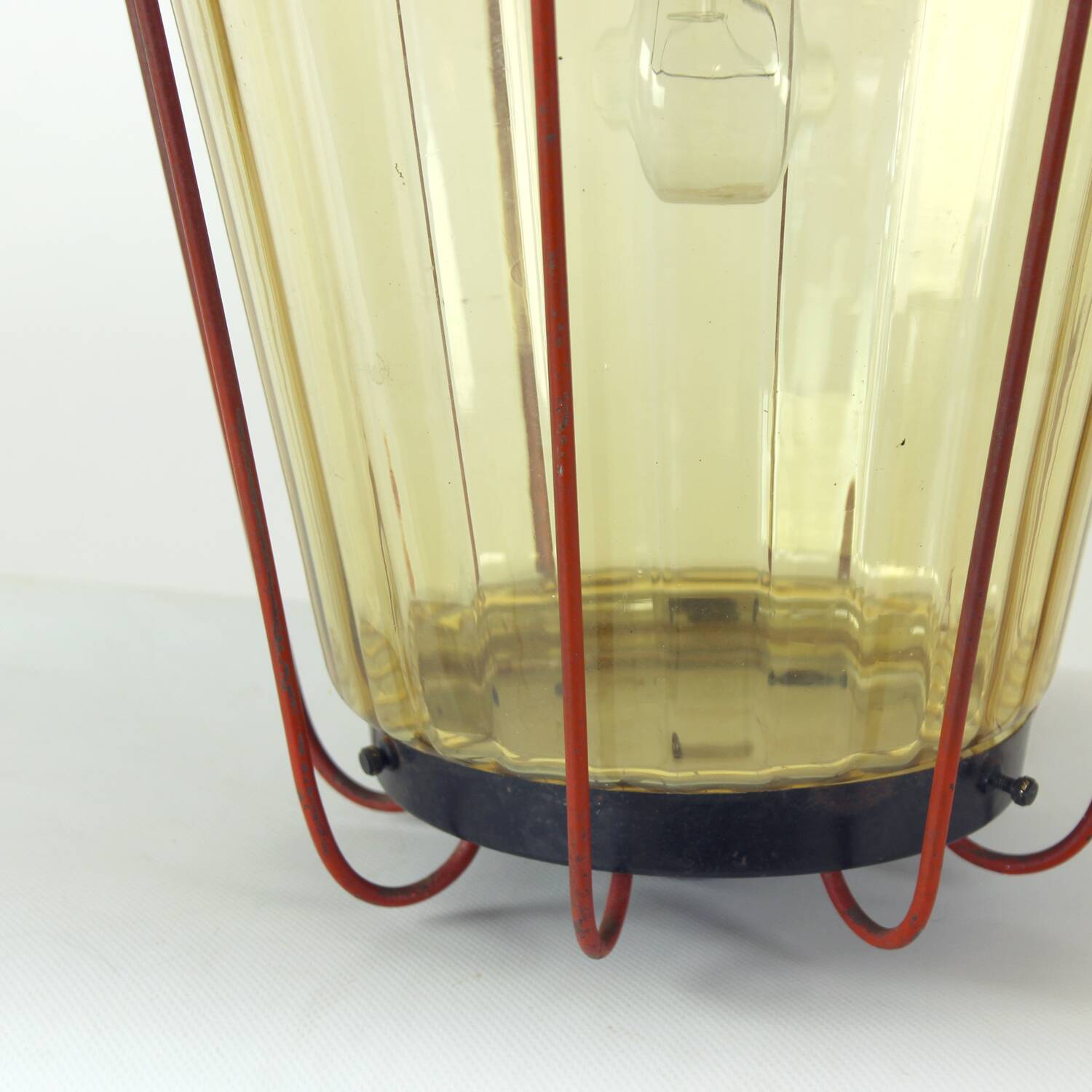 Vintage Ceiling Pendant Railway Light, Czechoslovakia 1940s