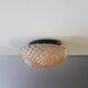 Ceiling light / Wall light - iridescent molded glass with diamond tips - 1970