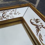 Venetian mirror with parecloses 54x45cm