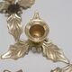 Trio of brass candle holders décor holly
