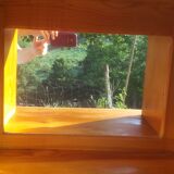 Mado sideboard in solid wood, wooden top