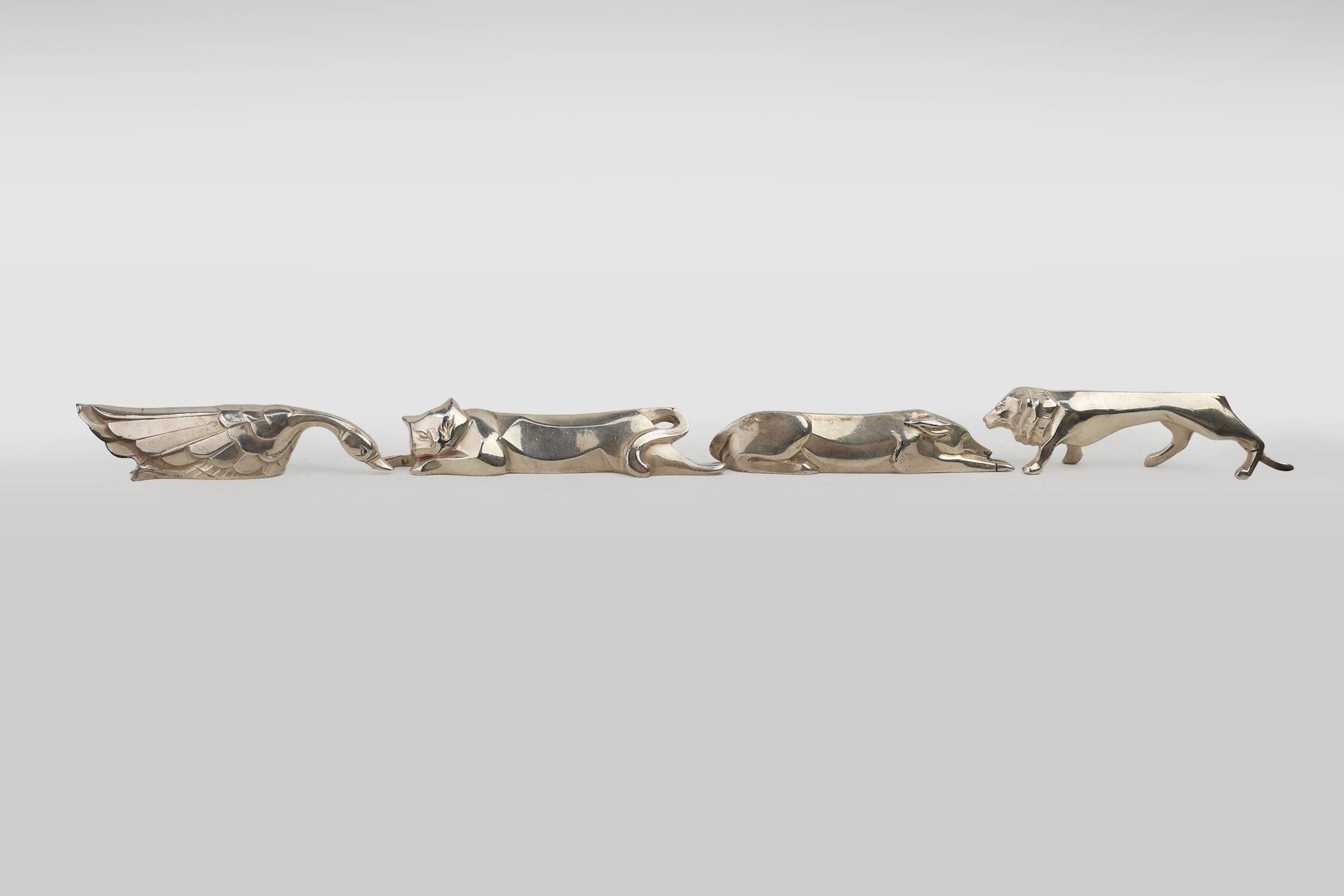 Complete Menagerie by Edouard Marcel Sandoz for Christofle Gallia, France