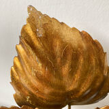 Masca golden metal flower wall lamp