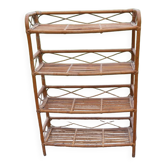 Vintage rattan shelf