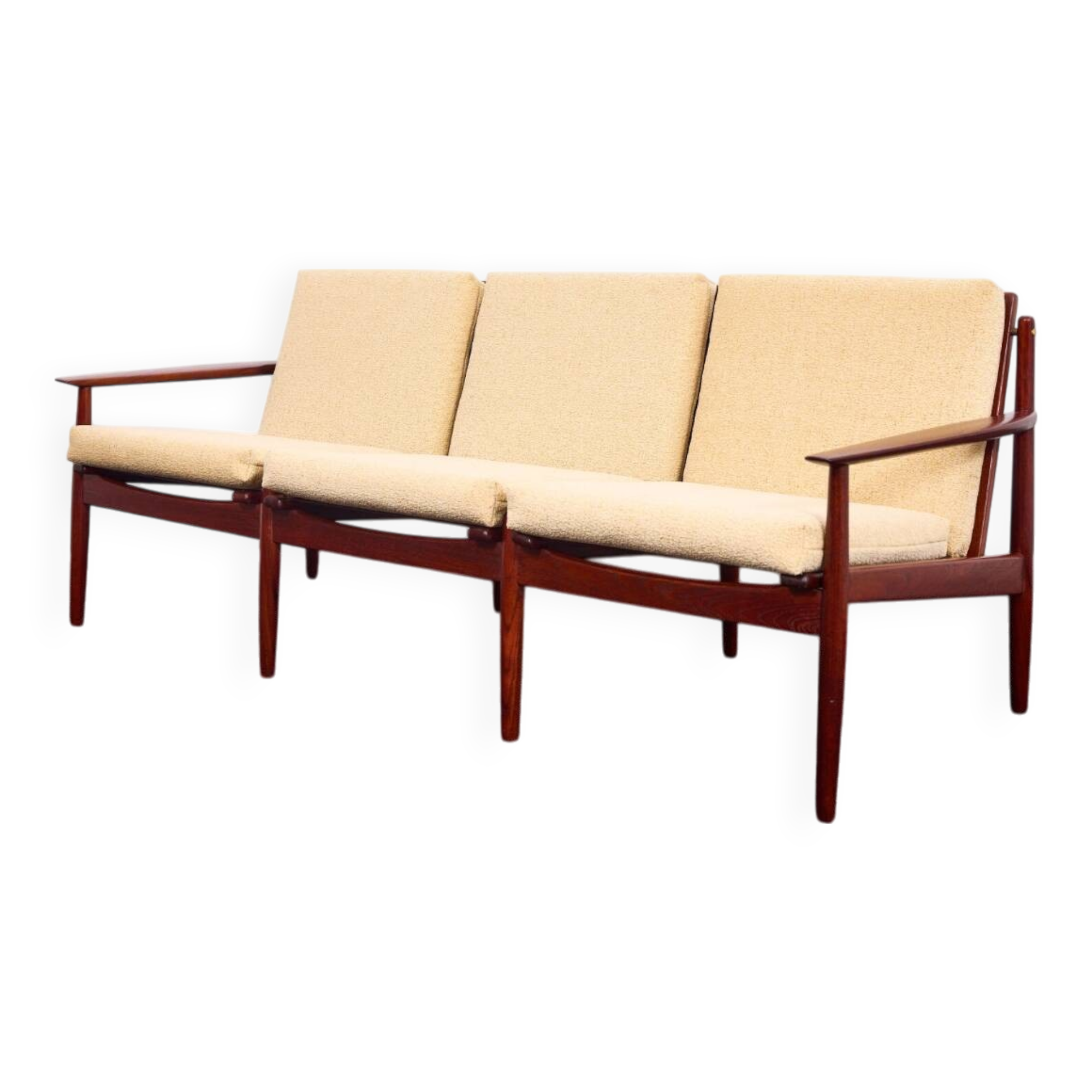 Arne Vodder, Canapé trois places vintage en teck, Glostrup années 1960, Danemark