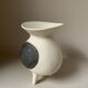 Vase en grès blanc