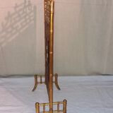 Ancient gold bamboo firescreen "Napoleon III"