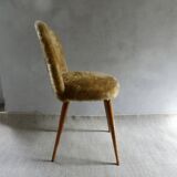Bronzed moumoute chair from the 60s