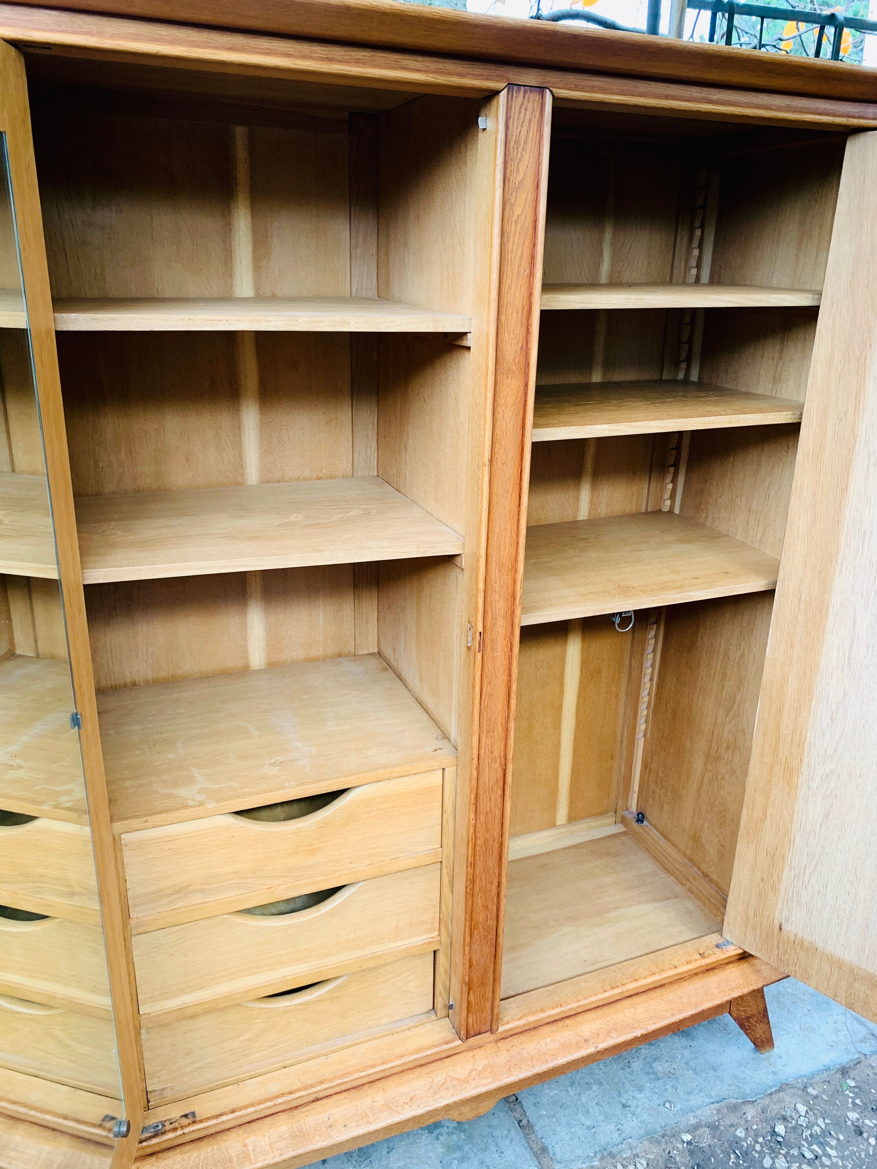 1950 compass foot cabinet