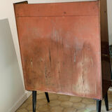 Bahut secretary wood laqué 70s