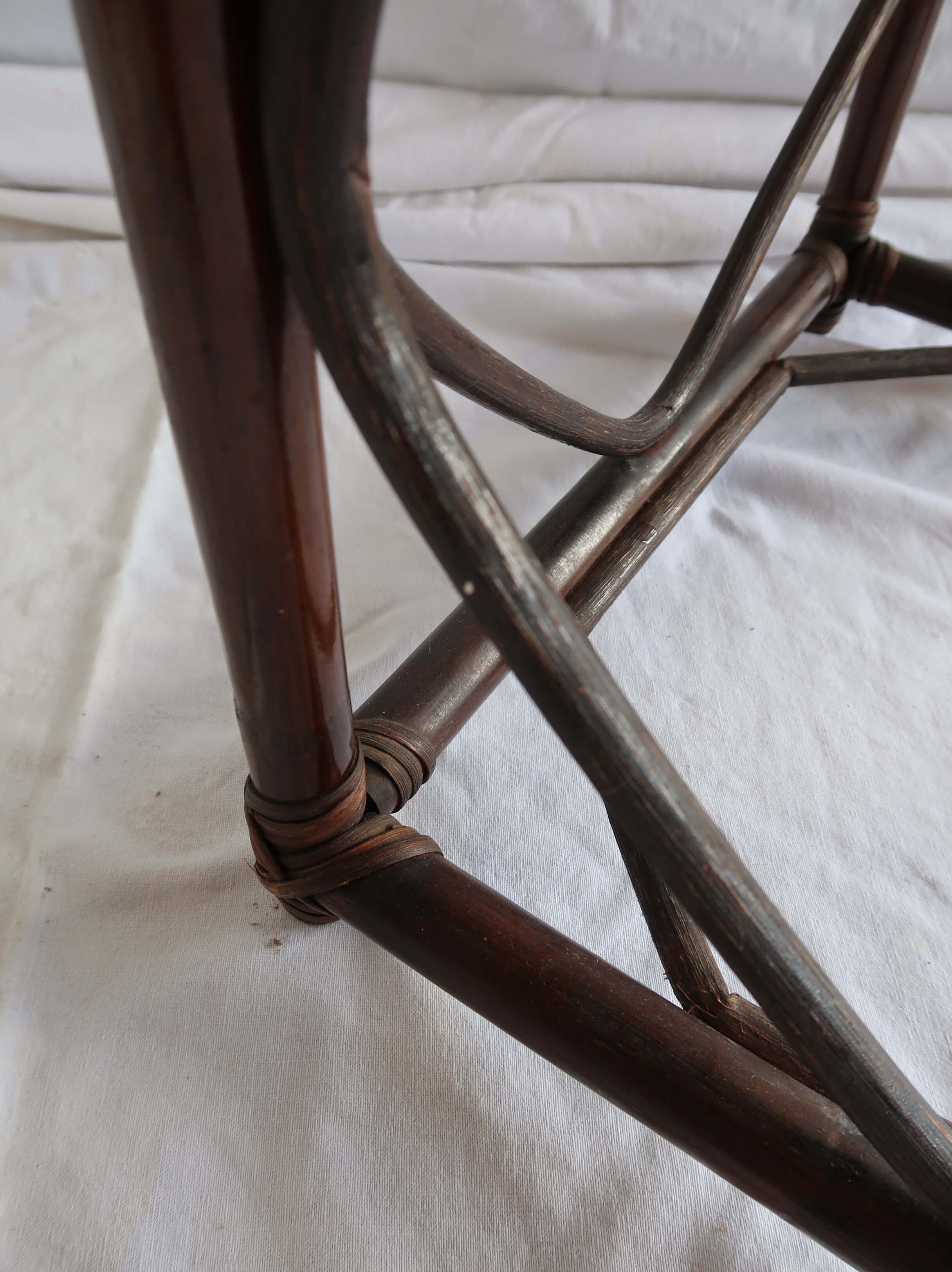Rattan side coffee table
