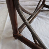 Table basse d'appoint en rotin
