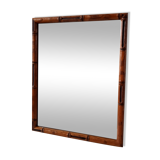 Mirror to install in carved wood bamboo way 50s