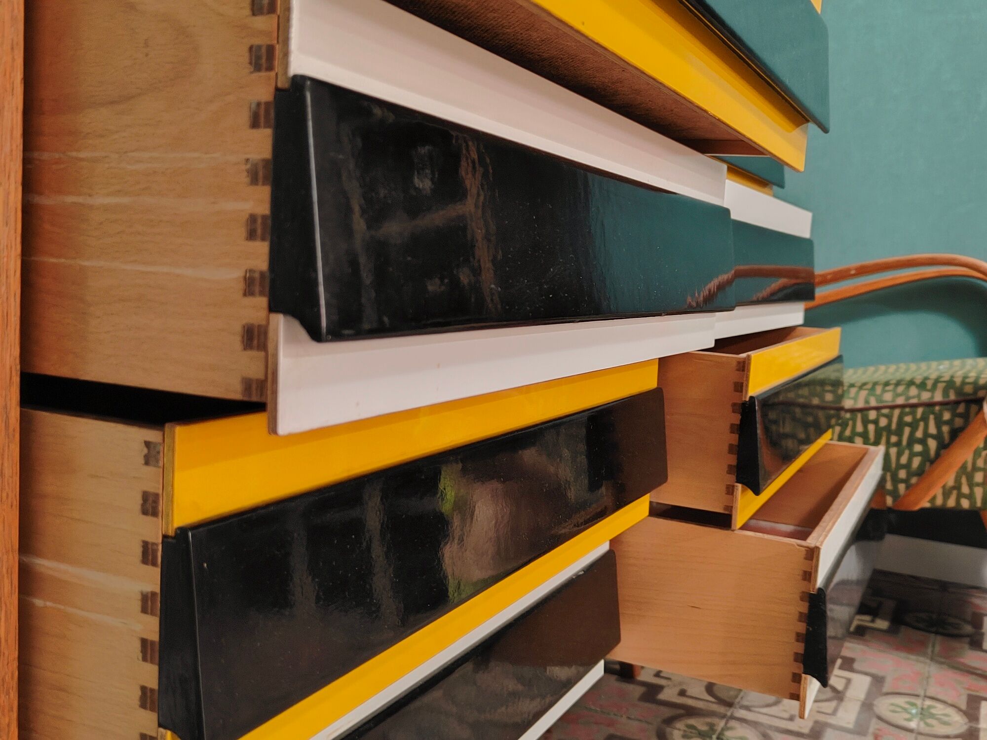 Chest of drawers U 453 Yellow by Jiri Jiroutek for Interier Praha, old edition from 1962