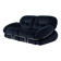 “Okay” 2-seater sofa by Adriano Piazzesi, Italy, 1970s – newly upholstered in black Prada velvet