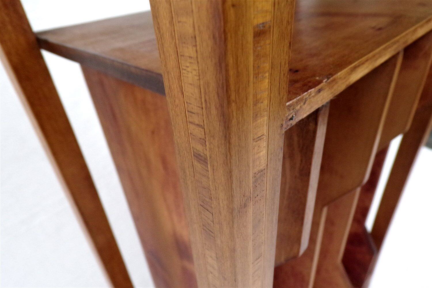 Vintage table-piece furniture with music magazines