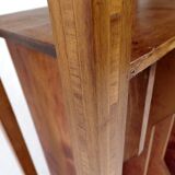 Vintage table-piece furniture with music magazines