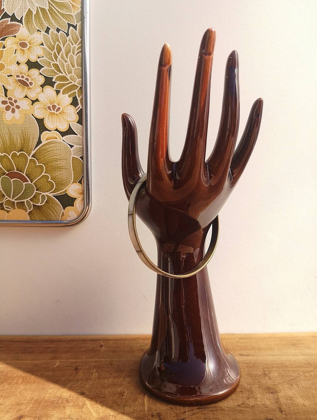 Handmade ceramic soliflore ring sizer jewelry holder