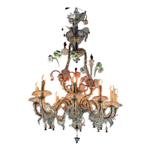Lustre vénitien rezzonico en verre