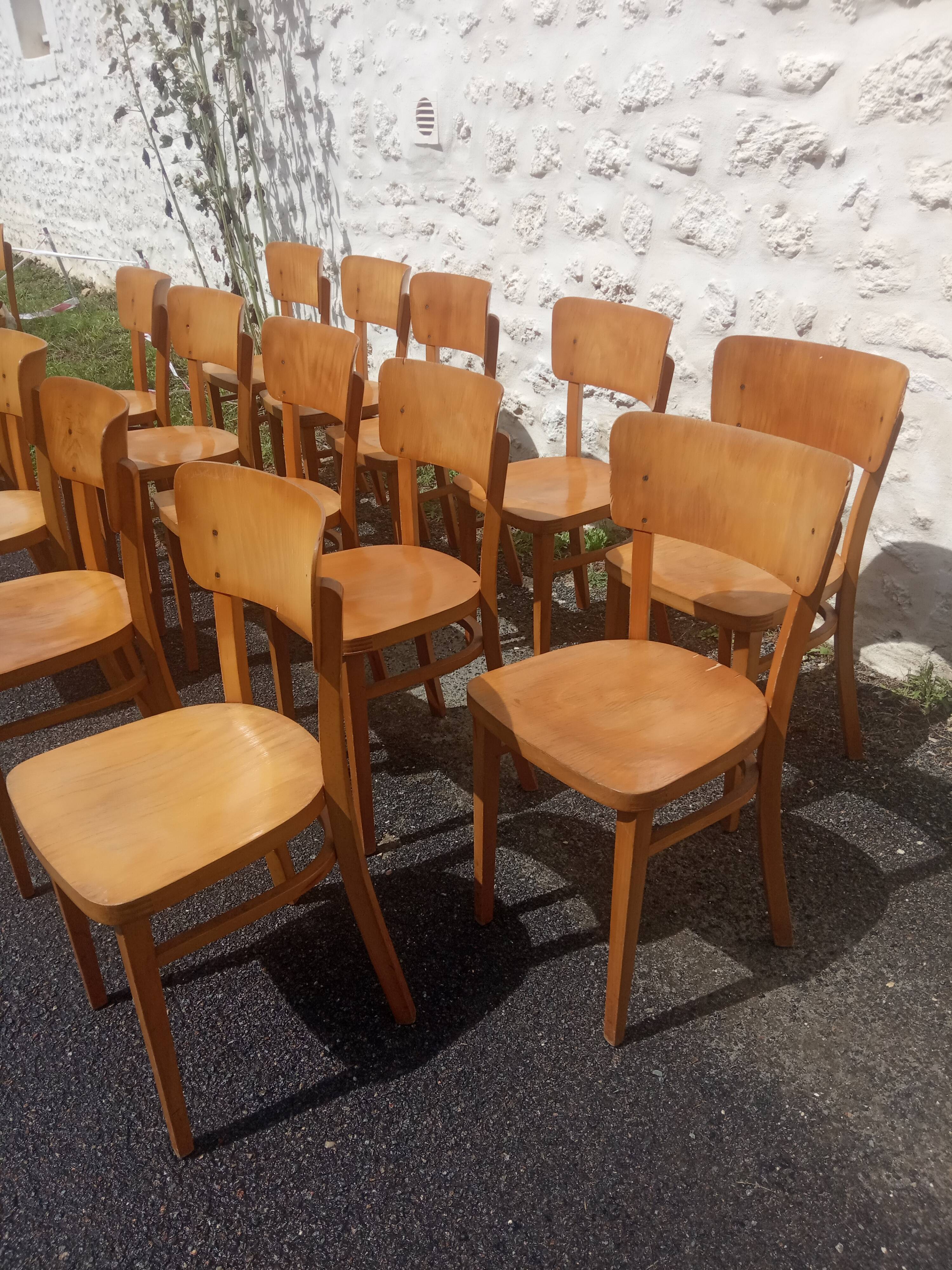 14 bistro chairs Thonet