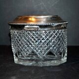Old box in silver and cut crystal germany hallmark 833