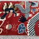 Ningxia, five-claw dragon carpet, Circa 1920