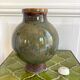 Vase ball glazed pottery signed