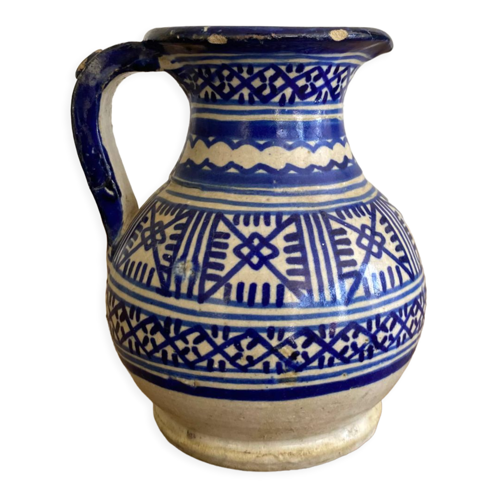 Pitcher of FEZ, hand-painted decoration