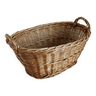 Large vintage basket with handles