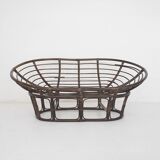 Manou two seater sofa with linnen cushion, The Netherlands 1970's