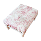Old Footrest Toile de Jouy to restore