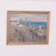 Original Swedish Oil on Panel – “Village Scene II” by E. R. Olsson – Signed