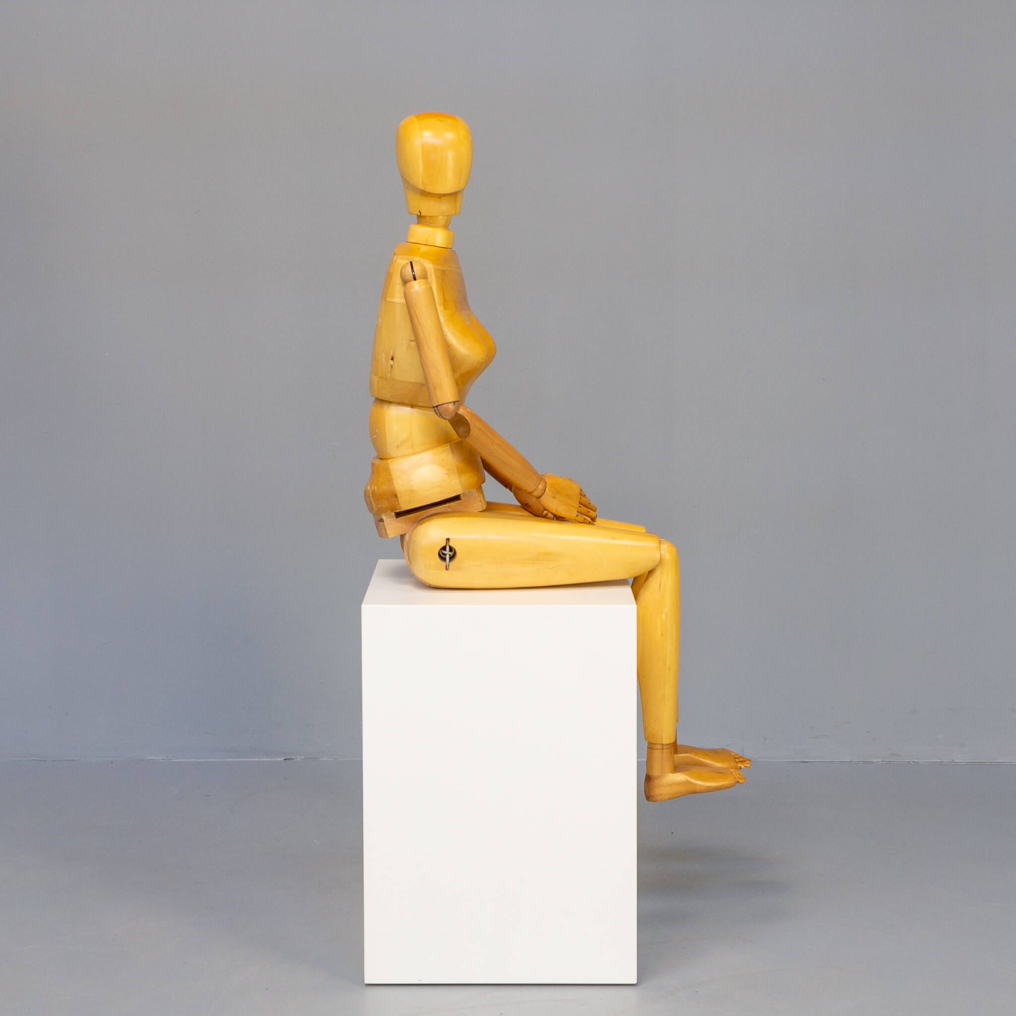 Live-size articulated wooden artist model mannequin