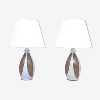 Pair of Danish Midcentury Ceramic Table Lamps by Michael Andersen