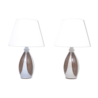 Pair of Danish Midcentury Ceramic Table Lamps by Michael Andersen