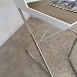Bureau contemporain design italien  Andrea Lucatello pour Cattelan Italia modèle Qwerty bois et cuir
