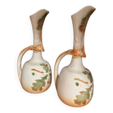 Pair of porcelain carafes