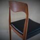 Lot of 6 scandinavian chairs in teak