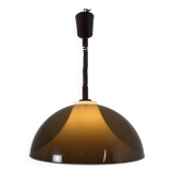 Ceiling lamp in brown and white plastic from Stilux Milano, 1960s