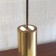 Modernist design pendant light in metal and brass - 50s/60s